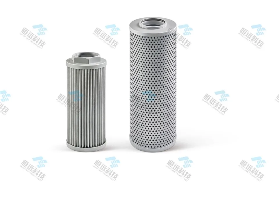 Ekskavatoriaus variklio hidraulinės alyvos kuro filtras