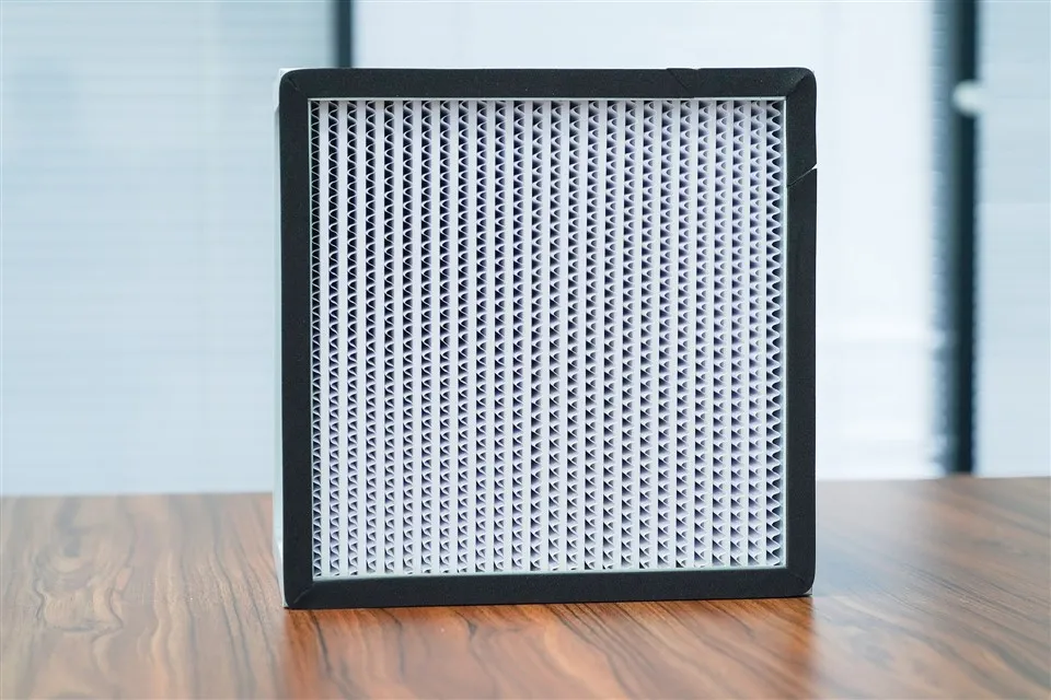 Žemo slėgio lašas Deep Pleat HEPA filtro HEPA dėžutės oro filtras su „Clapboard“ dulkių surinkėjui